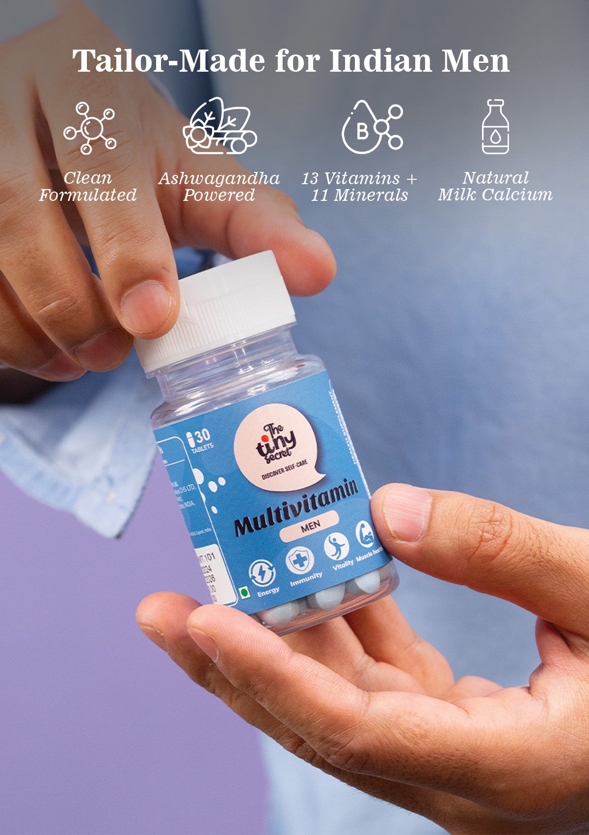 TTS Multivitamin for Men | 30 Tablets | Boosts Energy & Immunity